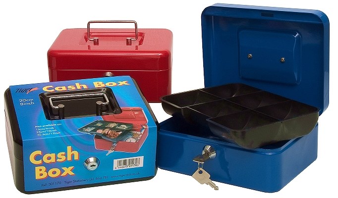 Cash Box 20cm (Removable 6 Compartment Drawer)