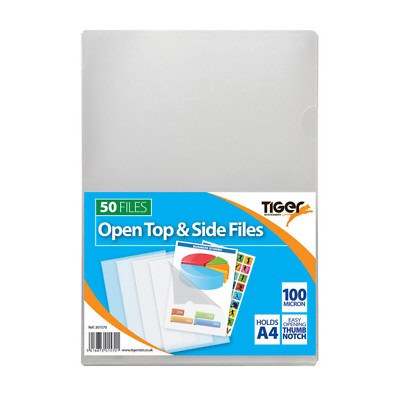 Open Top & Side Files 100 micron (Pack 50)