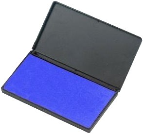 Rectangular Stamp Pad Blue 115mm x 75mm