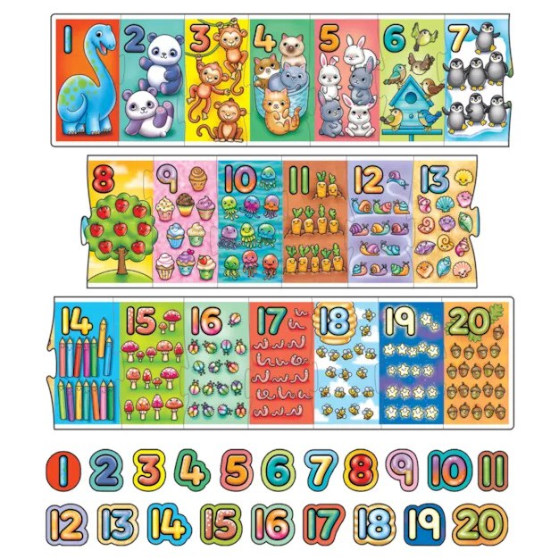 Giant Number Puzzle 1-20 (20 piece)