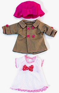Dress, Coat & Hat for 32cm Doll