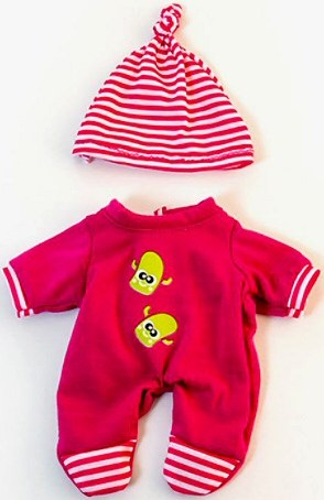 Pink Pyjamas & Hat for 21cm Doll