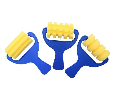 Sponge Pattern Rollers (Pack 3)