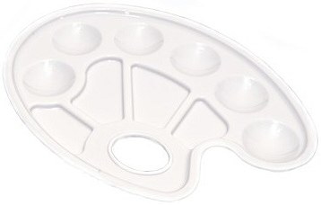 Small Oval 10 Well Paint Palette