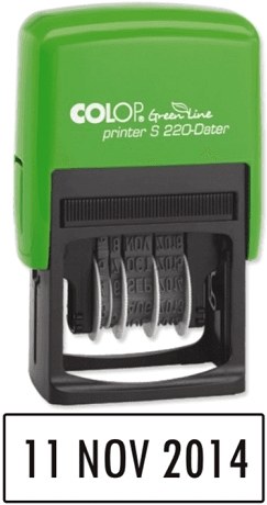 Trodat Self-Inking & Refillable Date Stamper Black