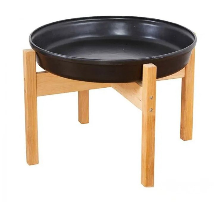 Deep Spot Tuff Tray with 50cm Stand - Black
