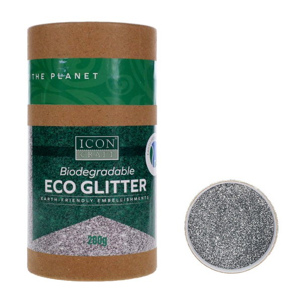 Silver Biodegradeable Eco Glitter 200g