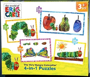 The Very Hungary Caterpillar 4 in 1 Puzzles (12, 16, 20 & 24 piece)
