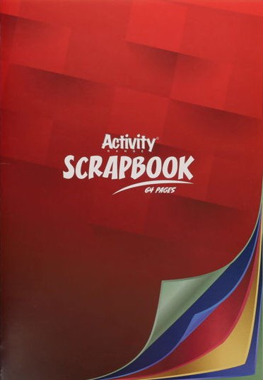 A4 Scrap Book 64 Page Multi-Coloured