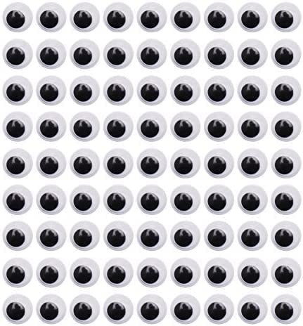 Adhesive Wiggly Eyes Black 12mm (Tub 800)
