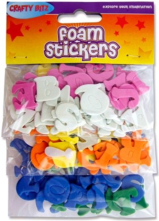 Adhesive Foam Letters 20mm (Pack 125)