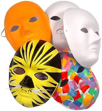 Rigid Paper Fibre  Full Face Mask - Each