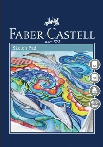 Faber-Castell A5 Sketch Pad 100gm (50 sheets)