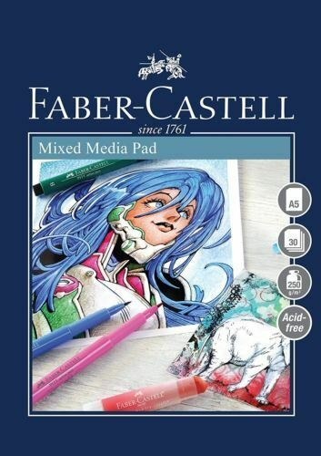 Faber-Castell A5 Mixed Media Sketch Pad 250gm (30 sheets)