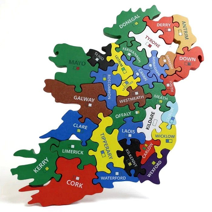 Chunky Double-Sided Ireland Puzzle