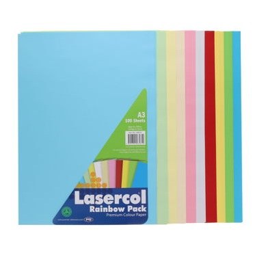 A3 10 Assorted Colour Paper (100 Sheets)