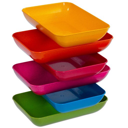 Large Rectngular Sorting Trays 15cm x 23cm (Set 6)
