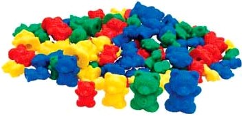 Counting Bears (Tub 192, 4 Colours & 4 Sizes)