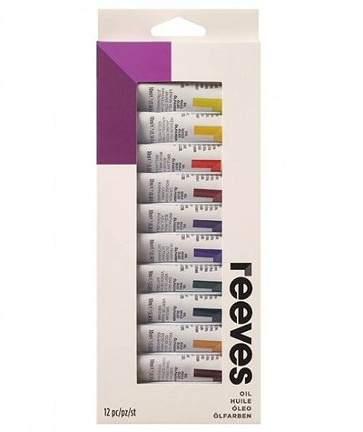 Reeves Oil Paint Tubes 12ml (Pack 12)