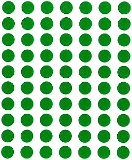 Green Dot Labels 8mm (Pack 490)
