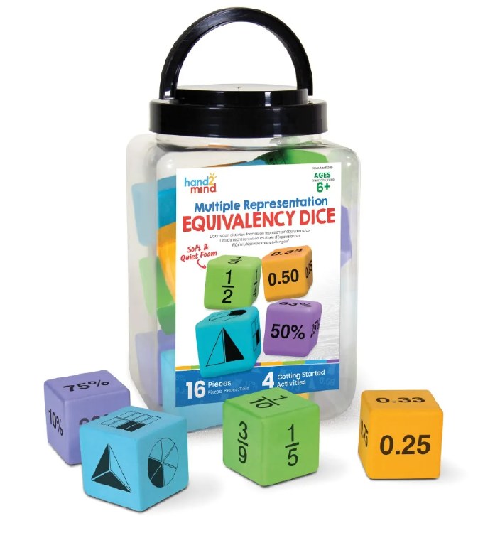 Multiple Representation Equivalence Dice 4.5cm (Tub 16)