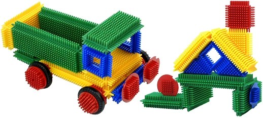 Pegy Bricks (36 pieces & building plans)