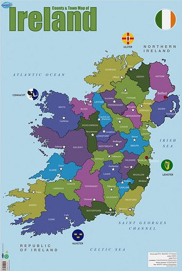 Ireland Map Chart (Clever Kidz)