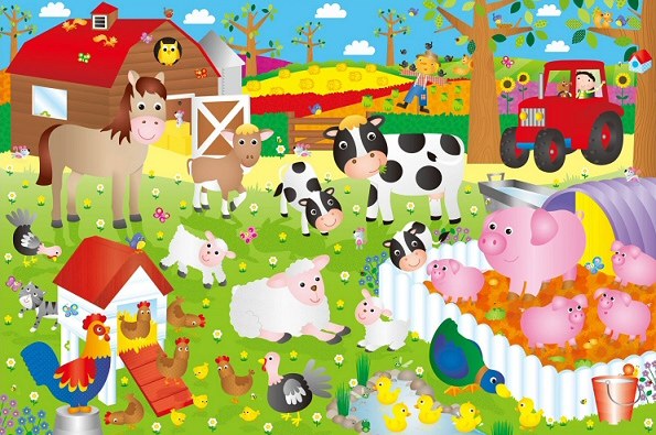 Giant Floor Puzzle Farm (30 piece)