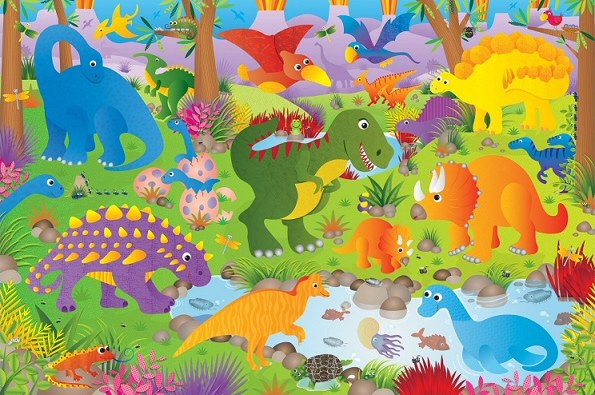 Giant Floor Puzzle Dinosaurs (30 piece)
