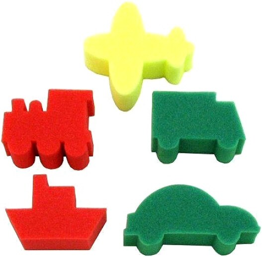 Sponge Painting Transport (Pack 5)