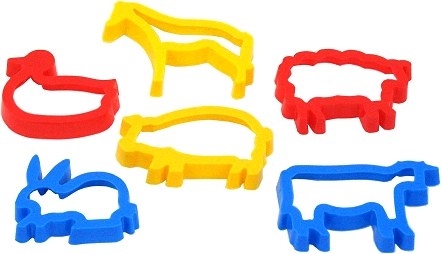 Animal Clay & Dough Cutters (Pack 6)