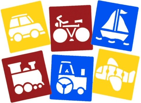 Washable Stencils Transport 14.5cm x 15.5cm (Pack 6)