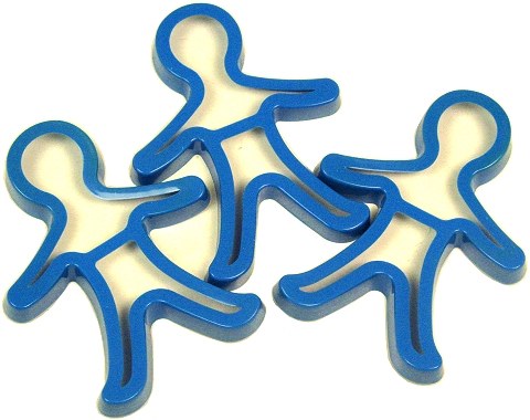 Gingerbread Man Clay & Dough Cutters (Pack 3)