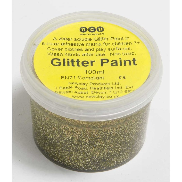 Gold Glitter Paint 100ml