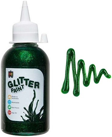 Green Glitter Paint 250ml