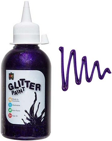 Purple Glitter Paint 250ml