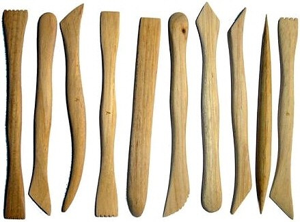 Wooden Modelling Tools (Set 10)