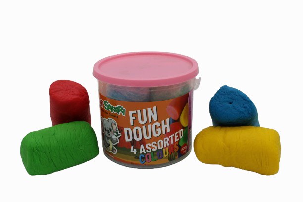 Finger Soft Play Dough 800g (Red, Blue, Green, Yellow)