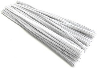 White Pipe Cleaners 6" (Pack 50)