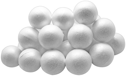 Polystyrene Balls 50mm (Pack 30)