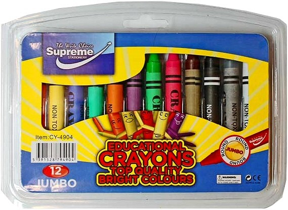 Jumbo Crayons (Pack 12)