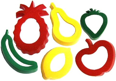 Fruit Clay & Dough Cutters (Pack 6)
