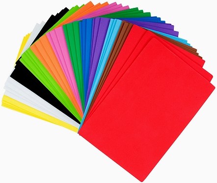 A5 Foam Sheets Assorted Colours (Pack 40)