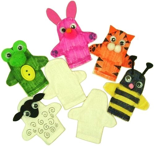 Cotton Finger Puppets (Pack 20)