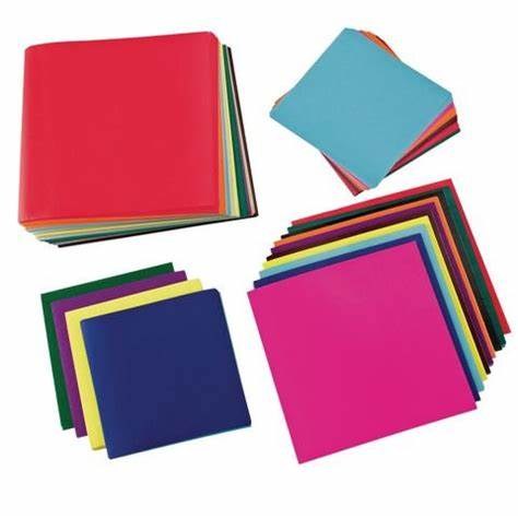 Assorted Gummed Squares 6.6" x 6" (100 Sheets)