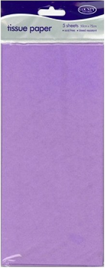 Lilac (Light Purple)Tissue Paper 50cm x 75cm (10 sheets)