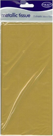 Gold Tissue Paper 50cm x 75cm (3 sheets)