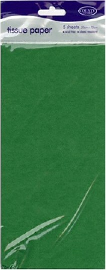 Green Tissue Paper 50cm x 75cm (10 sheets)