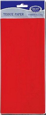 Red Tissue Paper 50cm x 75cm (10 sheets)