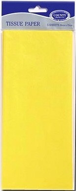 Yellow Tissue Paper 50cm x 75cm (10 sheets)